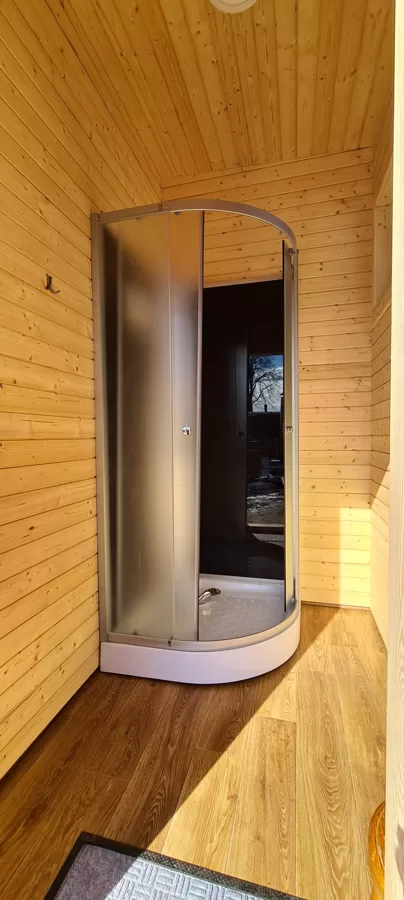 Shower room available for camping holidaymakers